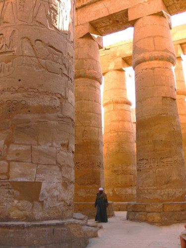 Egypt Temple Column Man