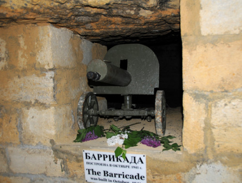 Ukraine Odessa Catacombs Barricade
