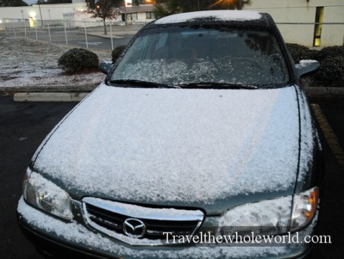 Alabama Birmingham Snow Car