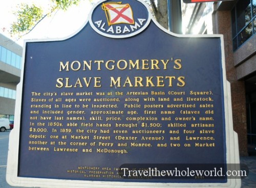 Alabama Montgomery Slave Market