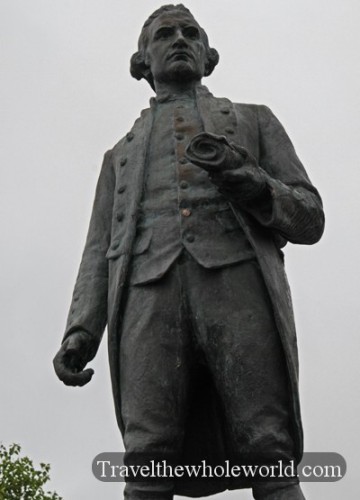 Alaska Anchorage Cook Statue