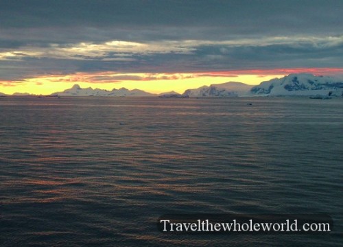 Antarctica Dusk Bay