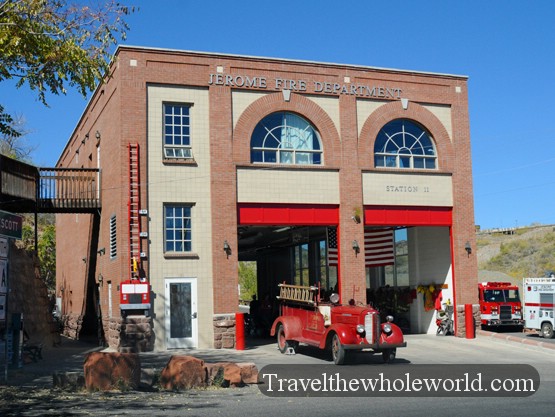 Historic fire station in Jerome, Arizona
