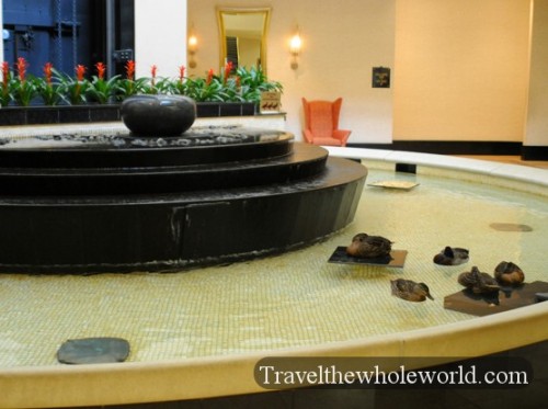 Arkansas Little Rock Peabody Hotel Lobby Ducks