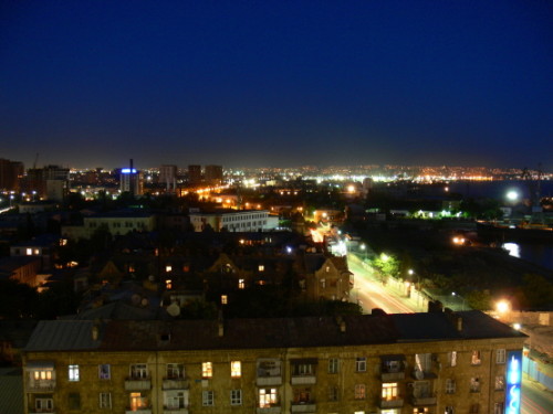 Azerbaijan Baku City Night