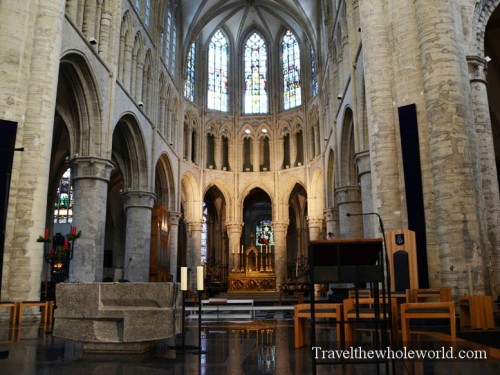 Belgium Brussles St Michael Cathedral Gudula Inside