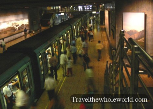Chile Santiago Subway Station