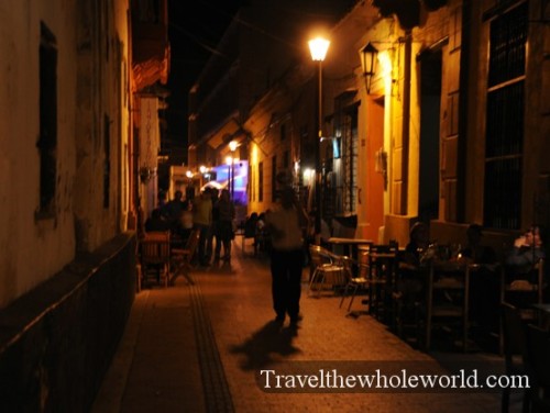 Colombia Santa Marta Alley Night
