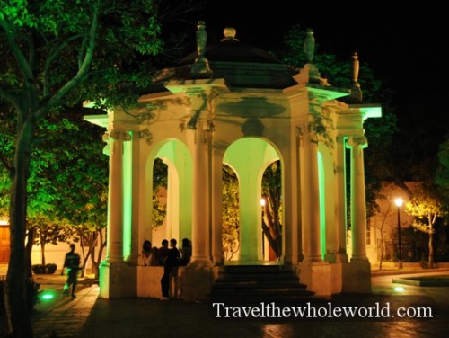 Colombia Santa Marta Square Night