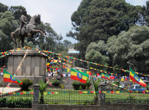 Ethiopia Addis Ababa Statue Independence Day