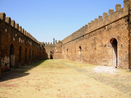 Ethiopia Gondar Castle Courtyard