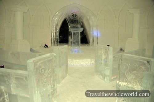 Finland Ice Hotel Village Ice Chapel