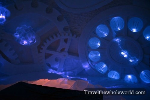 Finland Ice Hotel Village Clock Room