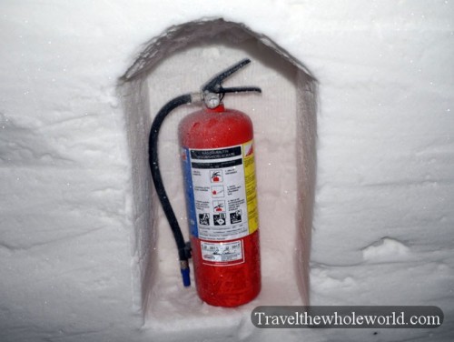Finland Ice Hotel Village Fire Extinguisher
