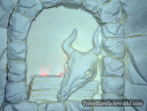 Finland Ice Hotel Village Fireplace