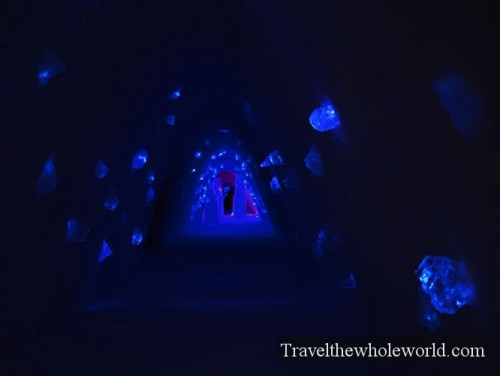 Finland Ice Hotel Village Hallway Blue