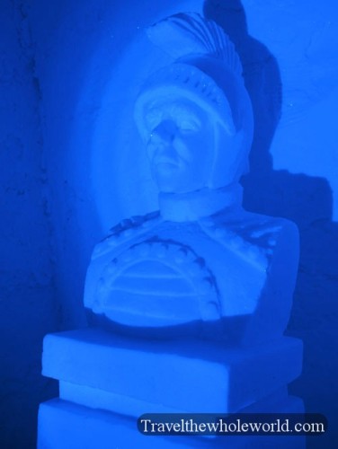 Finland Ice Hotel Village Statue