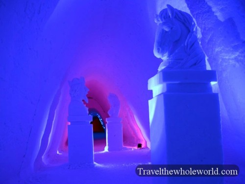 Finland Ice Hotel Village Statues