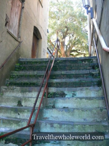 Georgia Savannah Stairs River Street