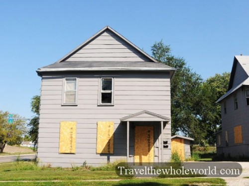 Iowa Des Moines Abandoned House