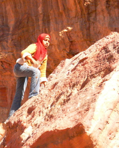 Jordan Petra Girl Climbing