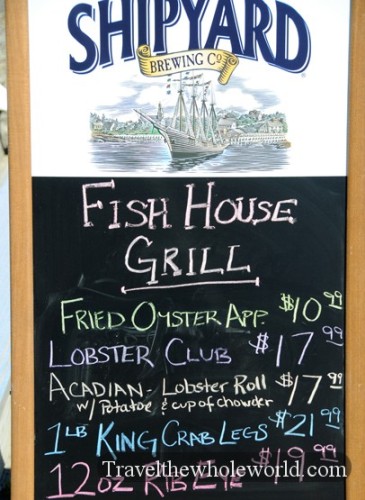 Maine Bar Harbor Menu