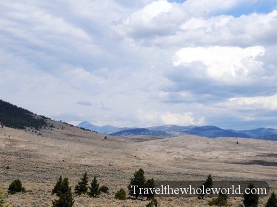 Scrub Landscape Dry scrub landscape in western Montana