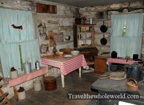 North Dakota Fargo Bonanzaville Cabin Inside