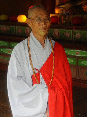 North Korea Myoyang Temple Monk