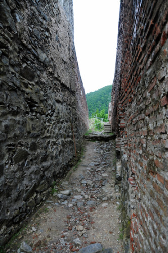 Romania Poenari Castle Hallway