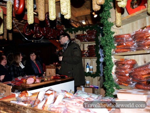 Sweden Gamla Stan Christmas Market Sausage