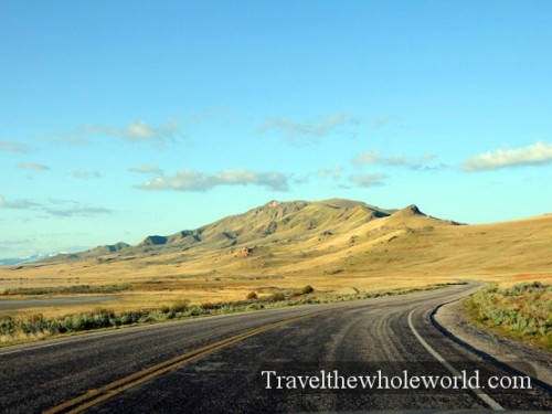 Utah Salt Lake Antelope Island Road