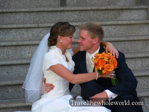 Utah Salt Lake Temple Square Wedding