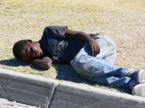Botswana Passed Out Boy