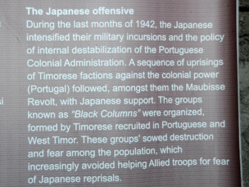 East Timor Dare WW2 Memorial