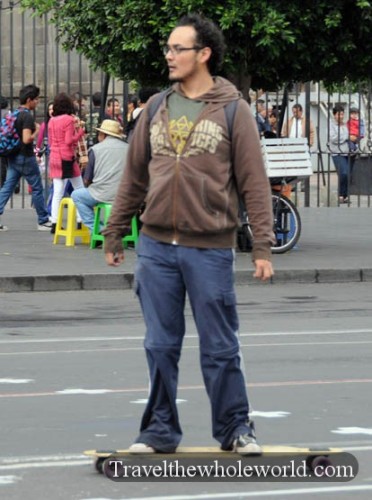 Mexico City Skate Boarder
