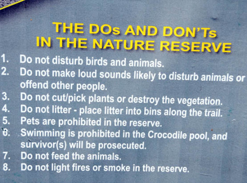 Nigeria Lekki Conservation Sign