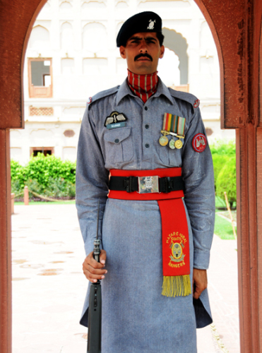 Pakistan Lahore Badshahi Mosque Guard