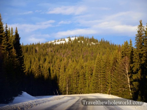 Sweden Tannforsen Road Sun