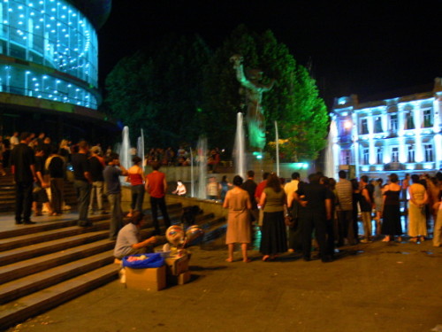 Georgia  Tbilisi Rose Fountain