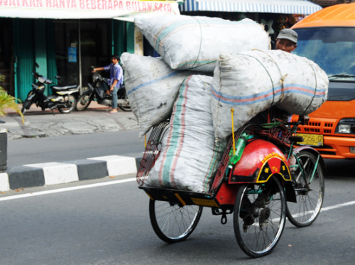Indonesia Yogjakarta Motorcycle Transport