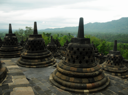 Indonesia Yogyakarta Borobudur Pagodas