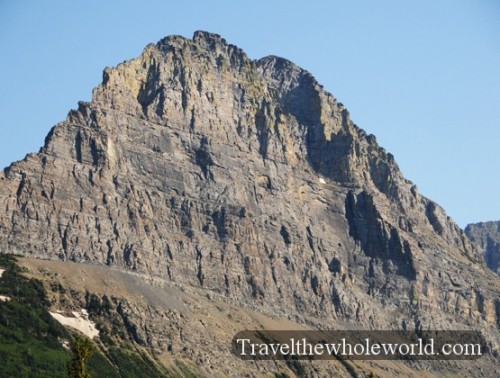 Glacier National Park Mountain-Face