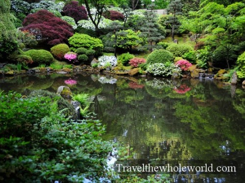 Oregon Portland Japanese Garden Pond