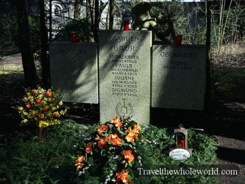 Germany Munich Cemetery Waldfriedhof