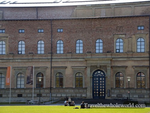 Germany Munich WWII Repaired Bombed Building 