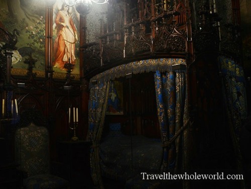 Germany Neuschwanstein Castle Royal Bed Chambers