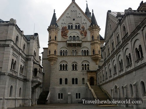 Germany Neuschwanstein Castle Courtyard