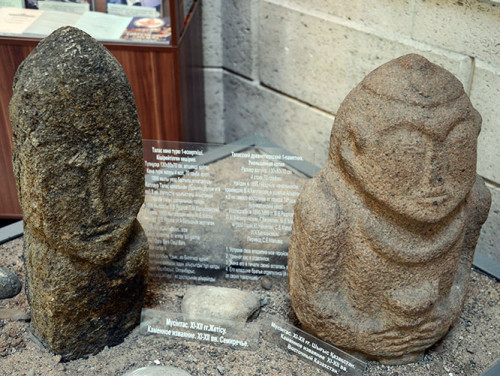 Kazakhstan Almaty Stone Statues