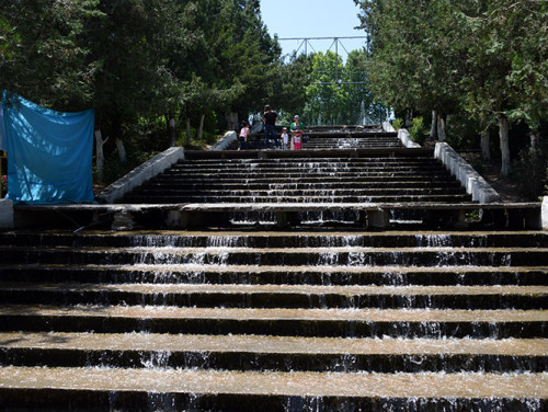 Kyrgyzstan Osh Amusement Park Water Steps